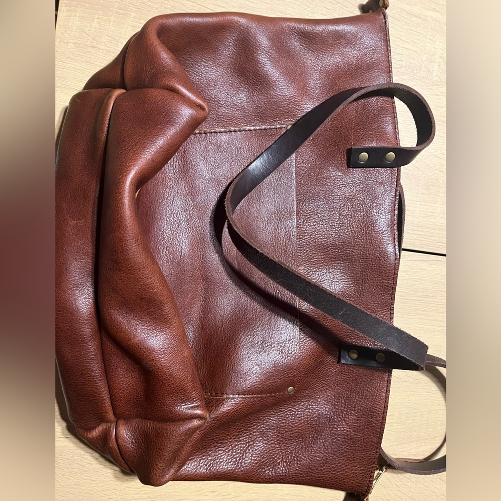 Portland Leather Large Zipper Tote